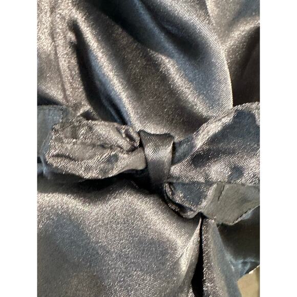 'AJ' India Vintage Silver Sequin/Black Silk Rayon Vest Women's Size Large - Picture 7 of 10